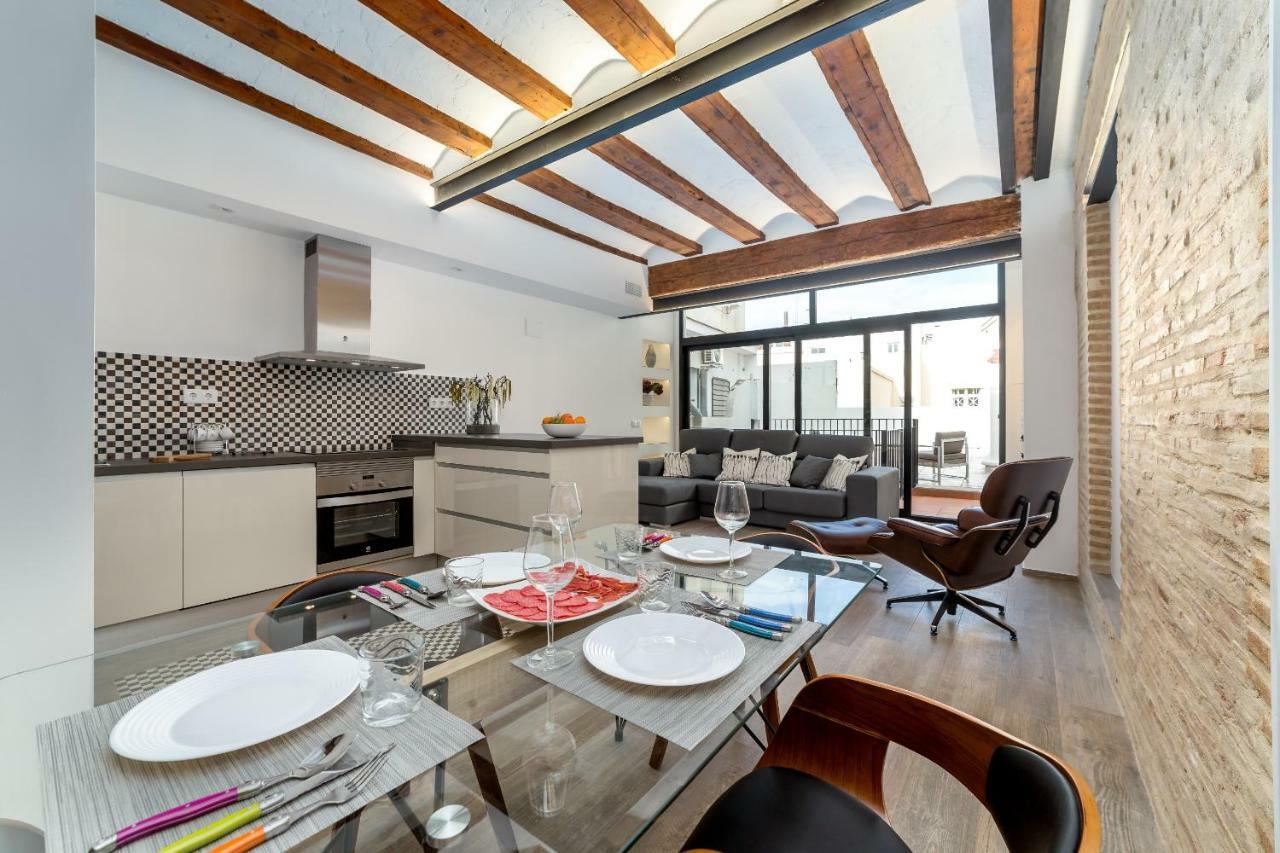 Florit Flats - Center Luxurious 1Br 1Ba Terrace Wi-Fi Ac Leilighet Valencia Eksteriør bilde